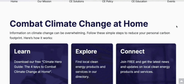 GIF del proyecto Clean Energy Local